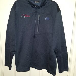 The North Face Blue Quarter Zip Pullover Men's sz XXL